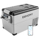 Euhomy 12 Volt Portable Refrigerator – 38 Quart, Dual Storage Area, App Control, Frost Free, Gray