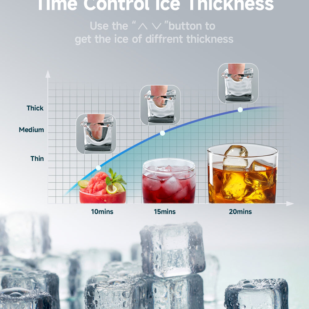 
                      
                        Euhomy Freestanding Ice Maker, 105 lbs/24H, Water Filter, Stainless Steel Build, Ideal for Restaurants & Bars
                      
                    