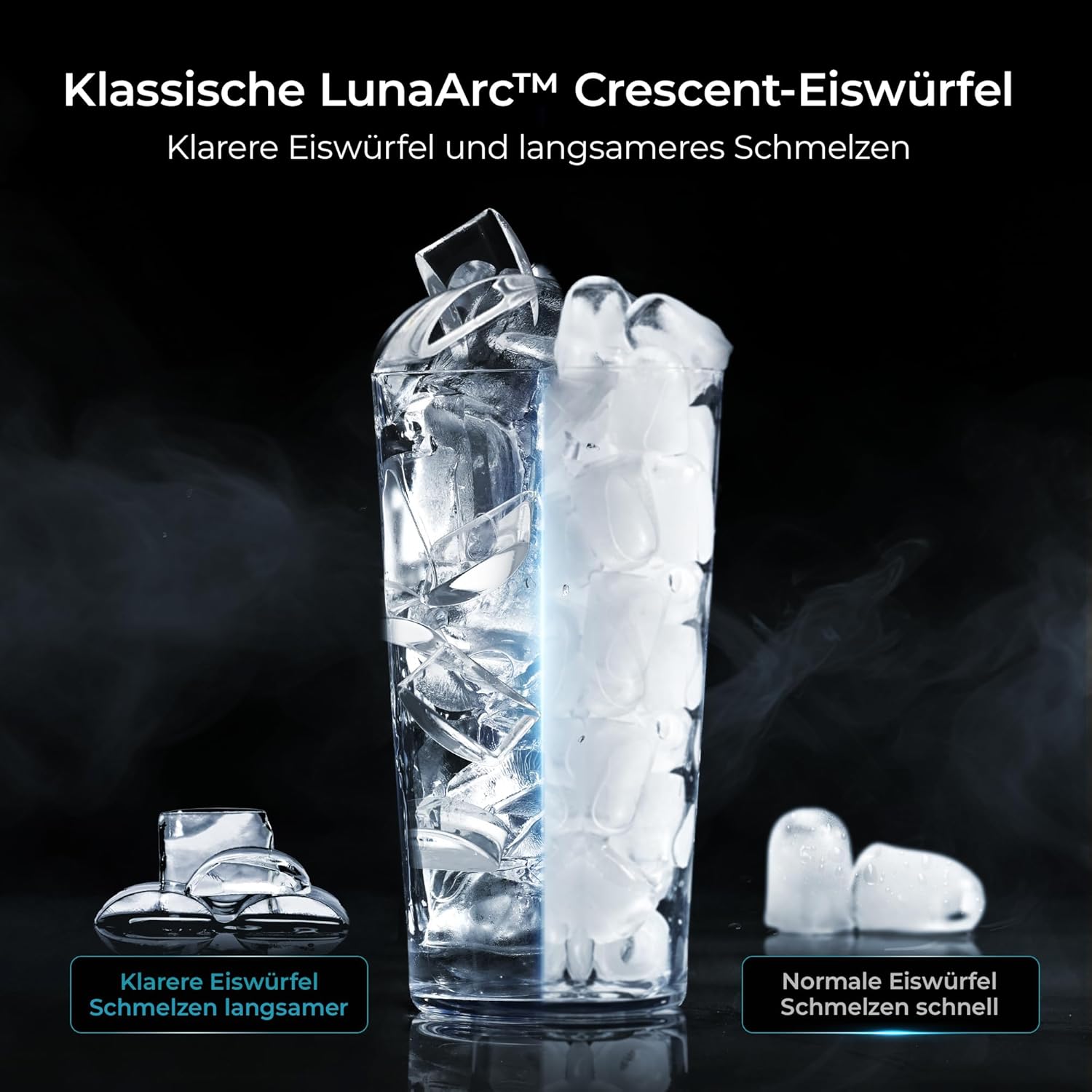 Euhomy Luna Arc Machine à glaçons Croissant Version UE